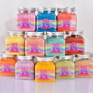 MIXIA Lemon Rose Fragrance Peeling Dead Skin Peeling SPA Crystal Soothing Mineral Salt Bath Salt Manufacturer Wholesale